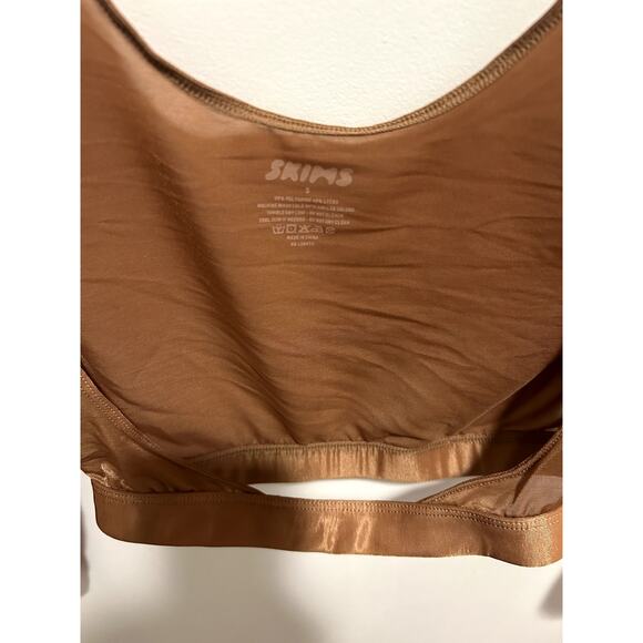 Skims Simply Bare Open Bust Arm Shaper Bronze Size Small - Picture 5 of 7